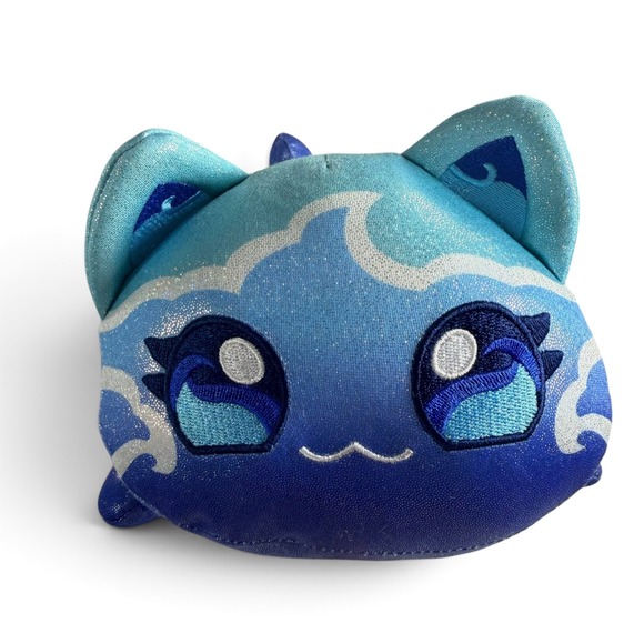 Aphmau MeeMeows Other - Aphmau MeeMeows Elemental Water Cat 11 Inch Jumbo Plush Blue Silver Shimmer